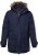 Men Plus Parka With Fur Hood Navy - Bundy - Bundy Nadměrné Velikosti - 2XL-8XL