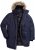 Men Plus Parka With Fur Hood Navy - Bundy - Bundy Nadměrné Velikosti - 2XL-8XL