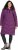 Ulla Popken HYPRAR Longline Water Repellent Jacket Plum - Bundy - 