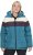 Ulla Popken HYPRAR Striped Triple Function Fully Lined Quilted Jacket Dark Petrol - Bundy - 