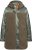 Ulla Popken Mixed Texture Fleece Quilted Jacket Olive - DÁMSKÉ OBLEČENÍ 40-66 - 