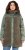 Ulla Popken Mixed Texture Fleece Quilted Jacket Olive - DÁMSKÉ OBLEČENÍ 40-66 - 