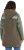 Ulla Popken Mixed Texture Fleece Quilted Jacket Olive - DÁMSKÉ OBLEČENÍ 40-66 - 