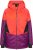 Ulla Popken HYPRAR Performance Colorblock Ski Jacket Coral - Bundy - 