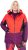 Ulla Popken HYPRAR Performance Colorblock Ski Jacket Coral - Bundy - 