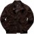 JP1880 Leather Jacket Goat Suede Espresso Brown - Bundy - Bundy Nadměrné Velikosti - 2XL-8XL