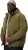 STHUGE Bomber Jacket With Hood Green - Bundy - Bundy Nadměrné Velikosti - 2XL-8XL