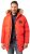 JP1880 Parka Quilted Faux Fur Hood Red - Bundy - Bundy Nadměrné Velikosti - 2XL-8XL
