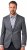 JP1880 Jacket Business Donegal Graphite Grey - Bundy - Bundy Nadměrné Velikosti - 2XL-8XL