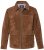 JP1880 Leather Jacket Genuine Cowhide Brown - Bundy - Bundy Nadměrné Velikosti - 2XL-8XL