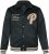 JP1880 Blouson Velour with Chest Embroidery Dark Green - Bundy - Bundy Nadměrné Velikosti - 2XL-8XL