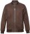 JP1880 Jacket Buffed Nubuck Lamb Leather Brown - Bundy - Bundy Nadměrné Velikosti - 2XL-8XL