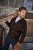 JP1880 Leather Jacket Goat Suede Shirt Collar Dark Brown - Bundy - Bundy Nadměrné Velikosti - 2XL-8XL