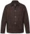 JP1880 Leather Jacket Goat Suede Shirt Collar Dark Brown - Bundy - Bundy Nadměrné Velikosti - 2XL-8XL