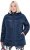 Ulla Popken Quilted Water Repellent Jacket Navy Blue - Bundy & kabáty - 
