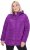 Ulla Popken Quilted Water Repellent Jacket Dark Purple - Bundy - 