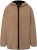 Ulla Popken Long Sleeve Hooded Teddy Jacket Putty - Bundy - 