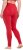 Ulla Popken Basic Stretch Knit Ankle Length Leggings Salsa Red - Džíny & Kalhoty ve Velkých Velikostech – Plus Size - 