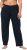 Ulla Popken Bootcut Elastic Waist Cotton French Terry Sport Pants Night Blue - Džíny & Kalhoty ve Velkých Velikostech – Plus Size - 