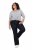 Ulla Popken Marie Fit Bootcut Stretch Jeans Dark Blue Denim - Ulla Popken - Ulla Popken plus size oblečení