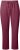 Ulla Popken Basic Drawstring Elastic Waist Cotton Blend Joggers Dark Berry - Džíny & Kalhoty ve Velkých Velikostech – Plus Size - 