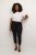 Kaffe Curve Ana Zkrácené Twill Jeggings Sytě černá - Džíny & Kalhoty ve Velkých Velikostech – Plus Size - 