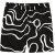 JP1880 Bermuda Shorts Soft Viscose All-over Print Black - Šortky - Šortky Nadměrné Velikosti W40-W60
