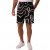 JP1880 Bermuda Shorts Soft Viscose All-over Print Black - Šortky - Šortky Nadměrné Velikosti W40-W60