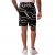 JP1880 Bermuda Shorts Soft Viscose All-over Print Black - Šortky - Šortky Nadměrné Velikosti W40-W60