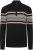Kam Jeans 93 Stripe 1/4 Zipper Knitted Sweater Black - Mikiny & mikiny s kapucí - Mikiny & Mikiny s kapucí 2XL-12XL