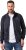 JP1880 Soft Goatskin Suede Leather Jacket Navy - Kožené bundy - Kožené bundy ve velkých velikostech
