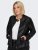 Only Carmakoma Robber Leather Jacket Black - Kožené bundy - 