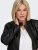 Only Carmakoma Robber Leather Jacket Black - Kožené bundy - 