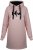 Nora Mikken KADRI Long Hoodie PINK - Mikiny & mikiny s kapucí - 