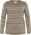 Kaffe Curve Linia Boatneck Pullover Morel Melange with Silver Lurex - Pletené svetry - 