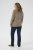 Kaffe Curve Linia Boatneck Pullover Morel Melange with Silver Lurex - Pletené svetry - 