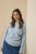 Kaffe Curve Jina Knit Pullover Powder Blue Melange - Pletené svetry - 