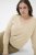 Kaffe Curve Lizzy Long Sleeve Pullover Feather Grey Melange - Pletené svetry - 