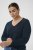 Kaffe Curve Lizzy Long Sleeve Pullover Midnight Marine - Pletené svetry - 