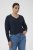 Kaffe Curve Lizzy Long Sleeve Pullover Midnight Marine - Pletené svetry - 
