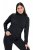 Ulla Popken Basic Long Sleeve Slim Fit Turtleneck Black - Mikiny & mikiny s kapucí - Pohodlné mikiny, hoodie a pleteniny