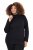 Ulla Popken Basic Long Sleeve Slim Fit Turtleneck Black - Mikiny & mikiny s kapucí - Pohodlné mikiny, hoodie a pleteniny