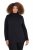 Ulla Popken Basic Long Sleeve Slim Fit Turtleneck Black - Mikiny & mikiny s kapucí - Pohodlné mikiny, hoodie a pleteniny