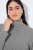 Ulla Popken Basic Long Sleeve Slim Fit Turtleneck Light Grey Melange - Mikiny & mikiny s kapucí - Pohodlné mikiny, hoodie a pleteniny