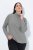 Ulla Popken Basic Long Sleeve Slim Fit Turtleneck Light Grey Melange - Mikiny & mikiny s kapucí - Pohodlné mikiny, hoodie a pleteniny