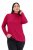 Ulla Popken Basic Long Sleeve Slim Fit Turtleneck Red - Mikiny & mikiny s kapucí - Pohodlné mikiny, hoodie a pleteniny