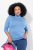 Ulla Popken Basic Long Sleeve Slim Fit Turtleneck Light Cornflower - Mikiny & mikiny s kapucí - Pohodlné mikiny, hoodie a pleteniny