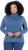Ulla Popken Basic Long Sleeve Slim Fit Turtleneck Ink Blue - Mikiny & mikiny s kapucí - 