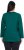 Ulla Popken Back To Basics V-Neck Relaxed Fit Cotton Tee Teal Green - Trička - 