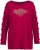 Ulla Popken Rhinestone Accent Statement Cutout Sleeve Stretch Knit Top Wine Red - Potištěná trička pro ženy - 
